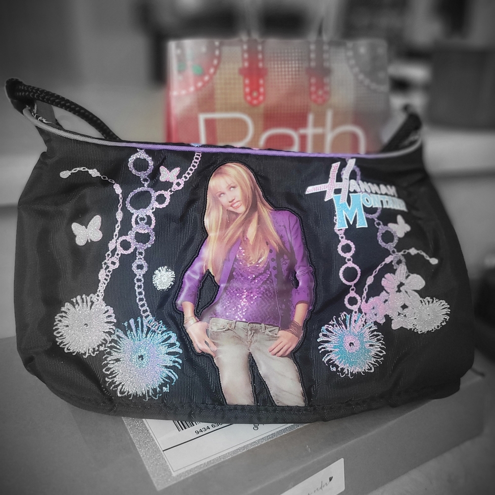 Hannah Montana Black Kids Shoulder Bag